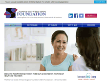 Tablet Screenshot of breastsurgeonsfoundation.org